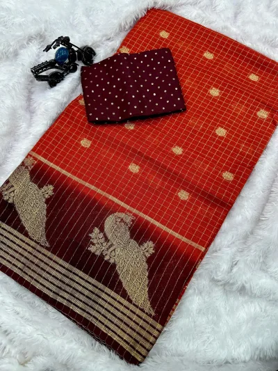 Premium Floral Print Mysore Silk Saree